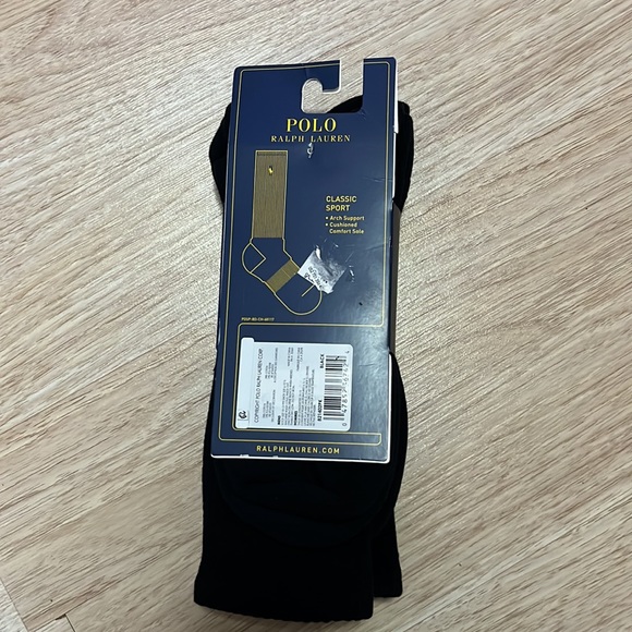 POLO RALPH LAUREN Men's Socks,  Classic Sport Crew 3 Pack - Picture 9 of 9